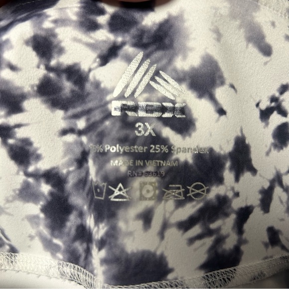 **SOLD**RBX | women’s athletic leggings size 3X tie dye plus workout pants - Picture 10 of 11